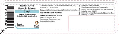 Label (Doxepin Tablets 3 mg)